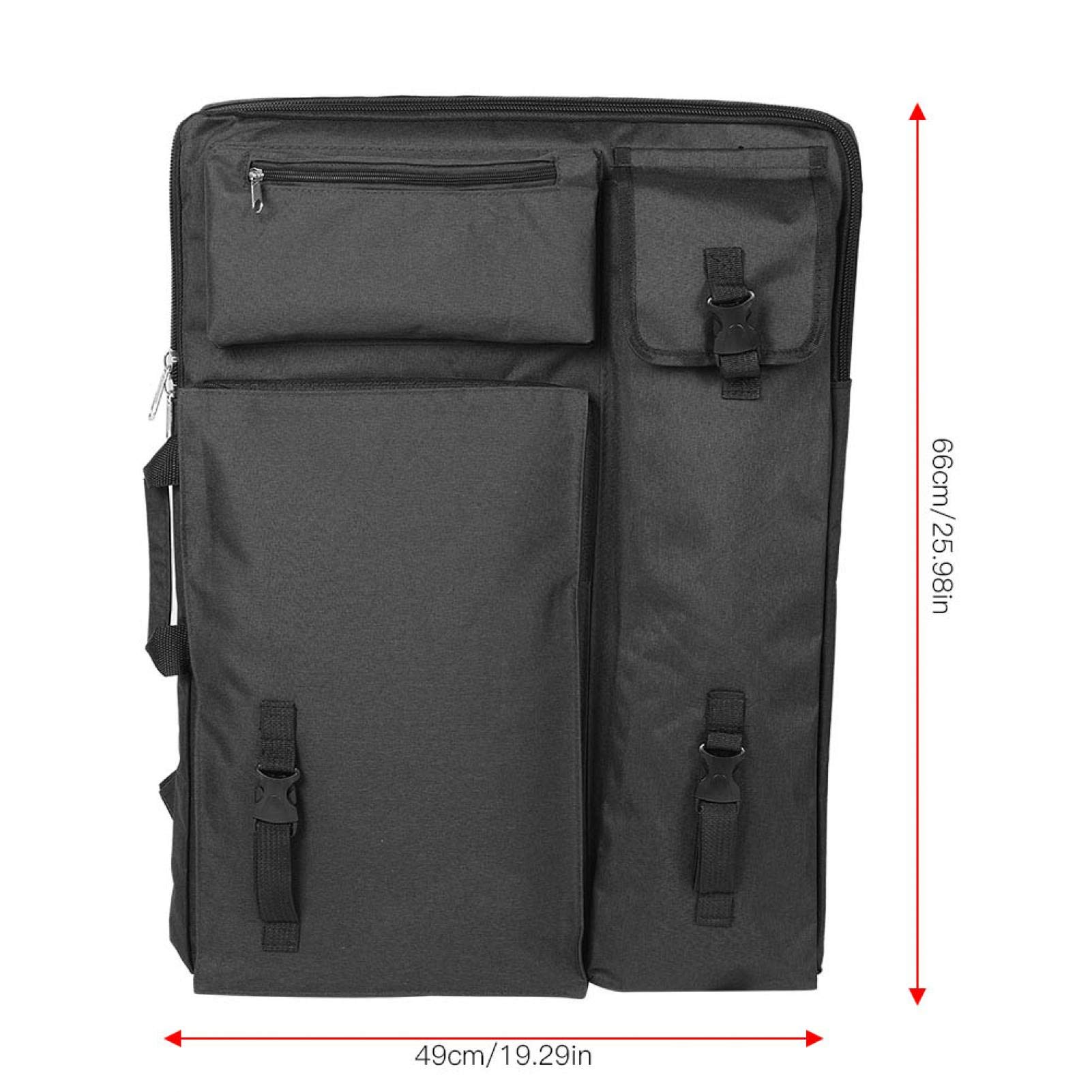 Multi-Function Adjustable Travel Sketching Bag - Large Canvas Artist Backpack for Sketching, Travel & Camping (Black) | Perfect for Outdoor Art, Urban Sketching & Creative Adventures