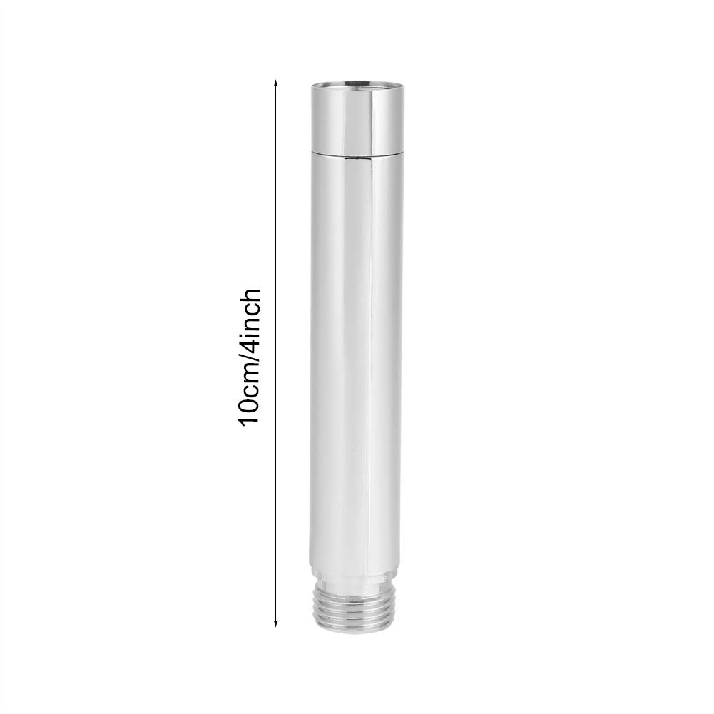 MAVIS LAVEN Stainless Steel Shower Arm Extension Tube - Adjustable Round Shower Pipe with Chrome Plating for Handheld Shower Head - Perfect Bathroom Accessory for Small Spaces & Low Water Pressure Showers