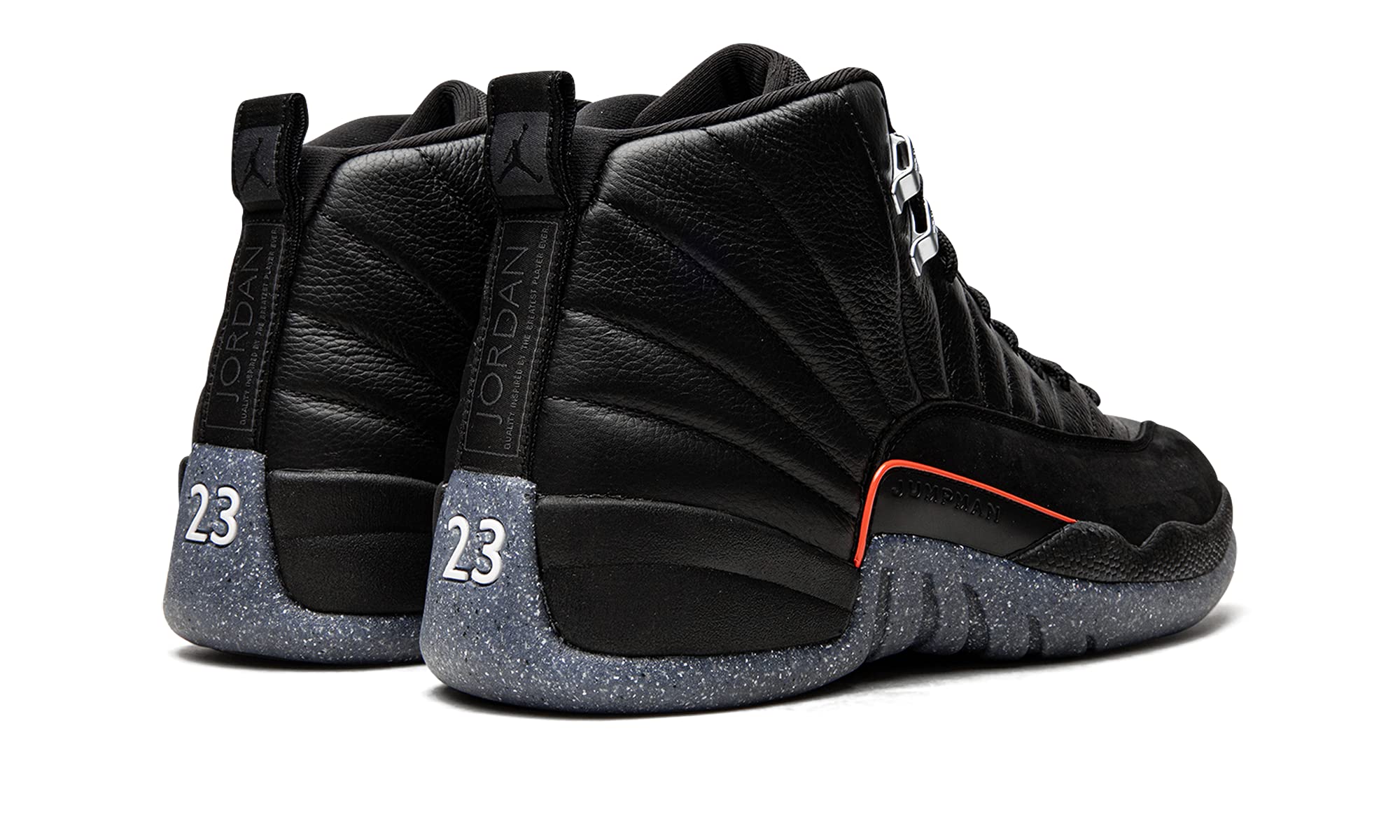 Nike Men's Air Jordan 12 Retro Utility Sneakers - Black/Black/Bright Crimson/White - Size 8.5 | Basketball Shoes for Men, Streetwear Fashion & Casual Wear