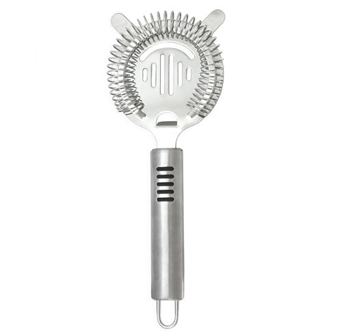 Barconic® 2-Prong Stainless Steel Cocktail Strainer with Ergonomic Handle - Perfect for Mixing Martinis, Margaritas & Craft Cocktails at Home Bars
