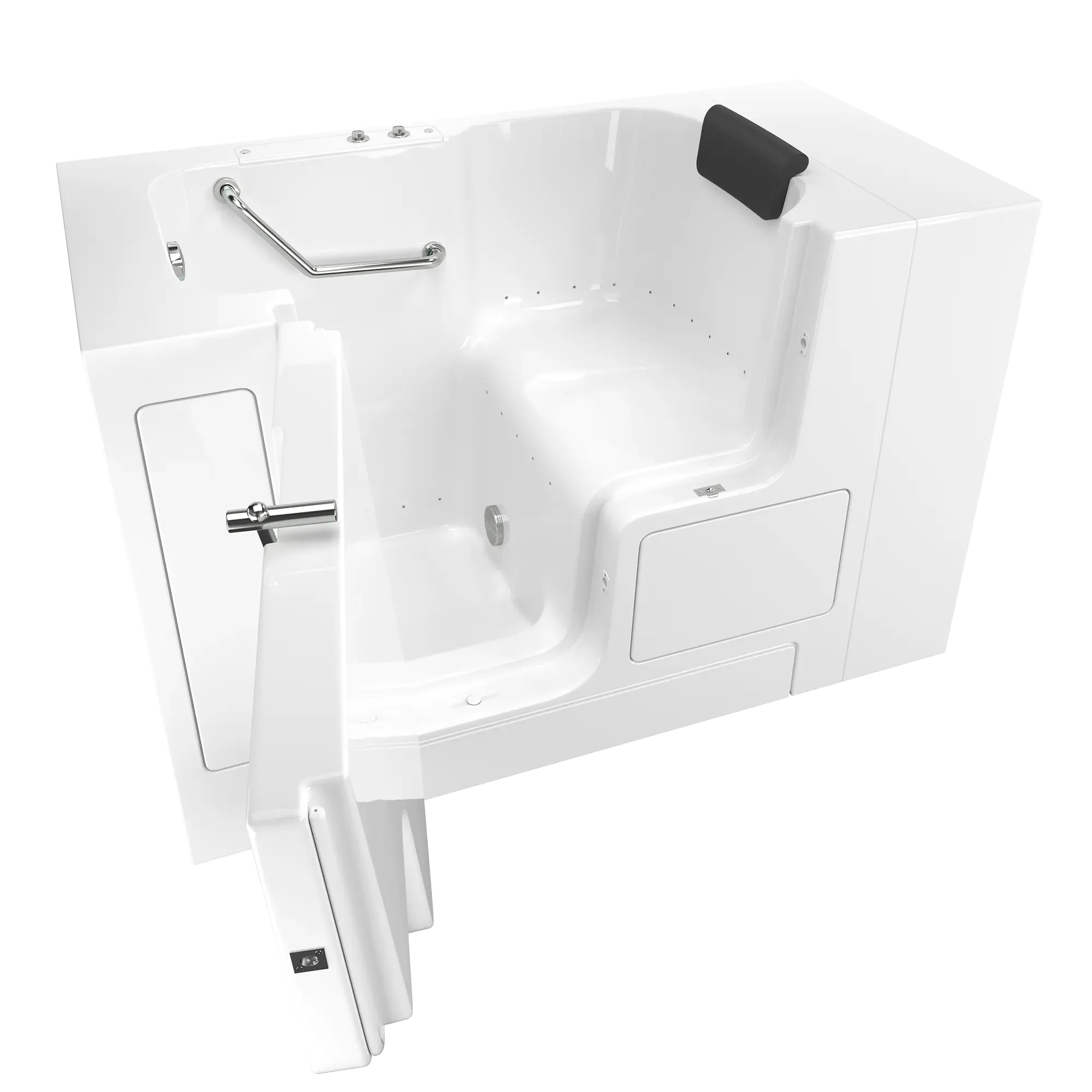 Premium 32 x 52 Inch Walk-in Bathtub with Air Spa System - Left Hand Drain - Gelcoat Finish for Ultimate Relaxation & Mobility - Ideal for Elderly & Arthritis Relief