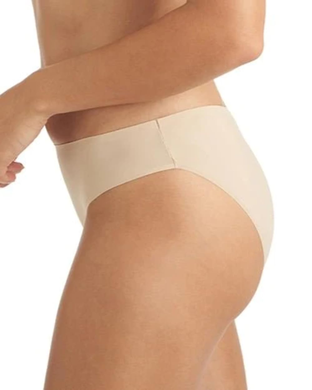 TC Fine Intimates Women's Matte Microfiber Hipster Underwear - Soft Comfortable Everyday Panties, Seamless Design, Dark Sand - Perfect for Work, Yoga & Lounge Wear