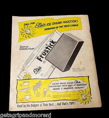 Vintage 1957 Brooklyn Dodgers Yearbook Program - Rare Collectible Memorabilia for Baseball Fans & Sports Enthusiasts - Perfect for Display, Gifts, and Sports Collections