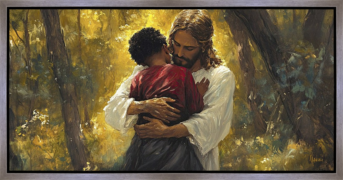 Father to All Children Gallery Wrap Canvas - High-Quality Family Portrait Art for Home Decor, Gifts & Nursery Wall Art - Perfect for Living Room, Bedroom & Nursery Decor