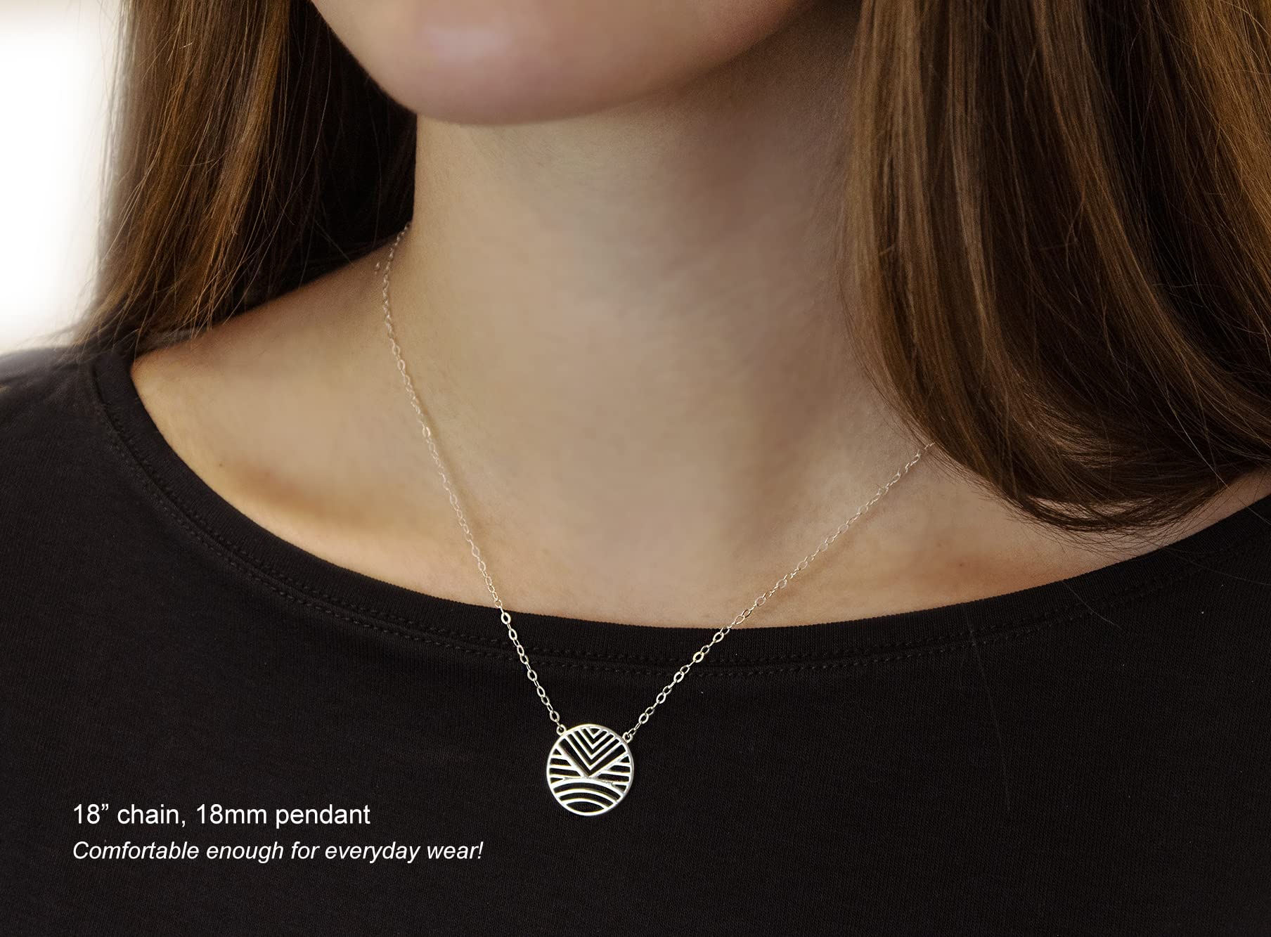 Inspirational Sterling Silver Friendship Necklace for Women - Dainty Positive Jewelry Gift for 50th Birthday, Teen Girl Confirmation, Best Friend - Perfect for Daily Wear, Special Occasions & Meaningful Moments