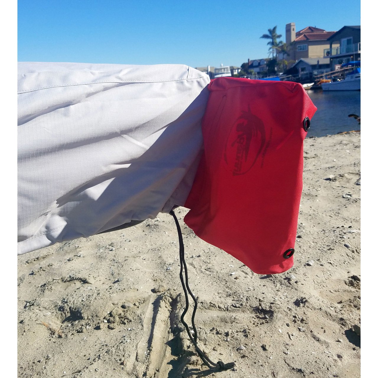 Danuu Deluxe Kahuna Kayak Storage Cover - Heavy Duty Waterproof Protection for XL Kayaks - White - Perfect for Outdoor Storage & Travel