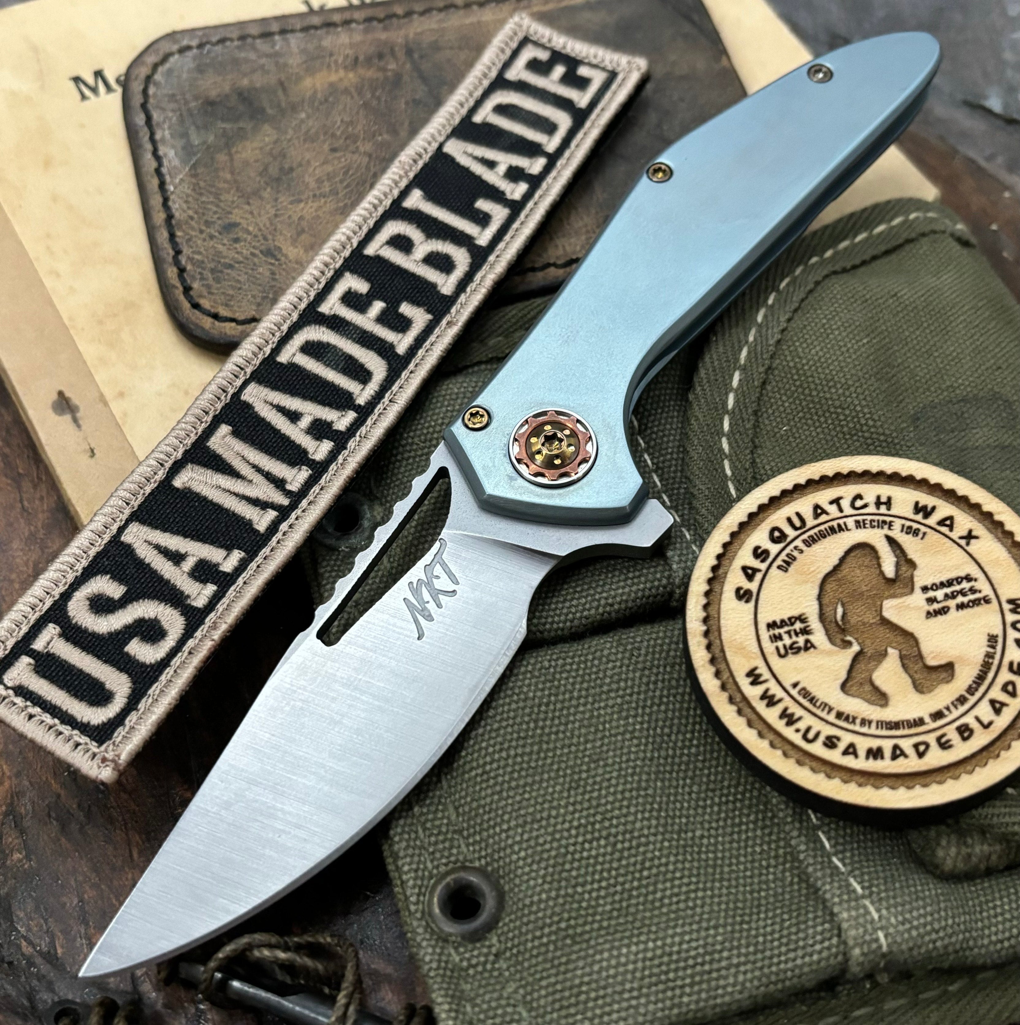 NK&T Custom Hydra Framelock Pocket Knife - 5/32