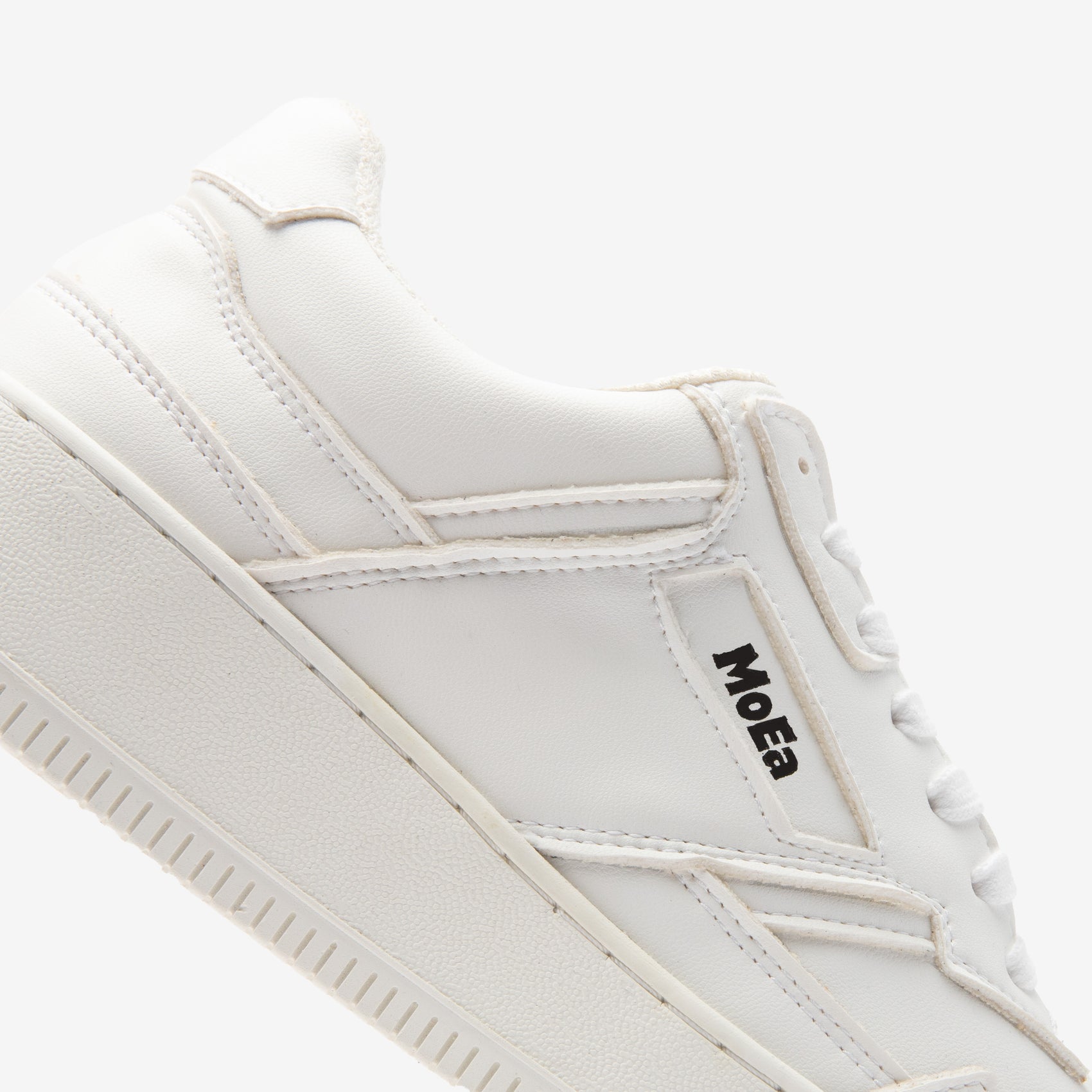 MoEa GEN1 White Plant Leather Sneakers - Eco-Friendly Vegan Shoes for Men & Women - Perfect for Running, Walking & Casual Wear
