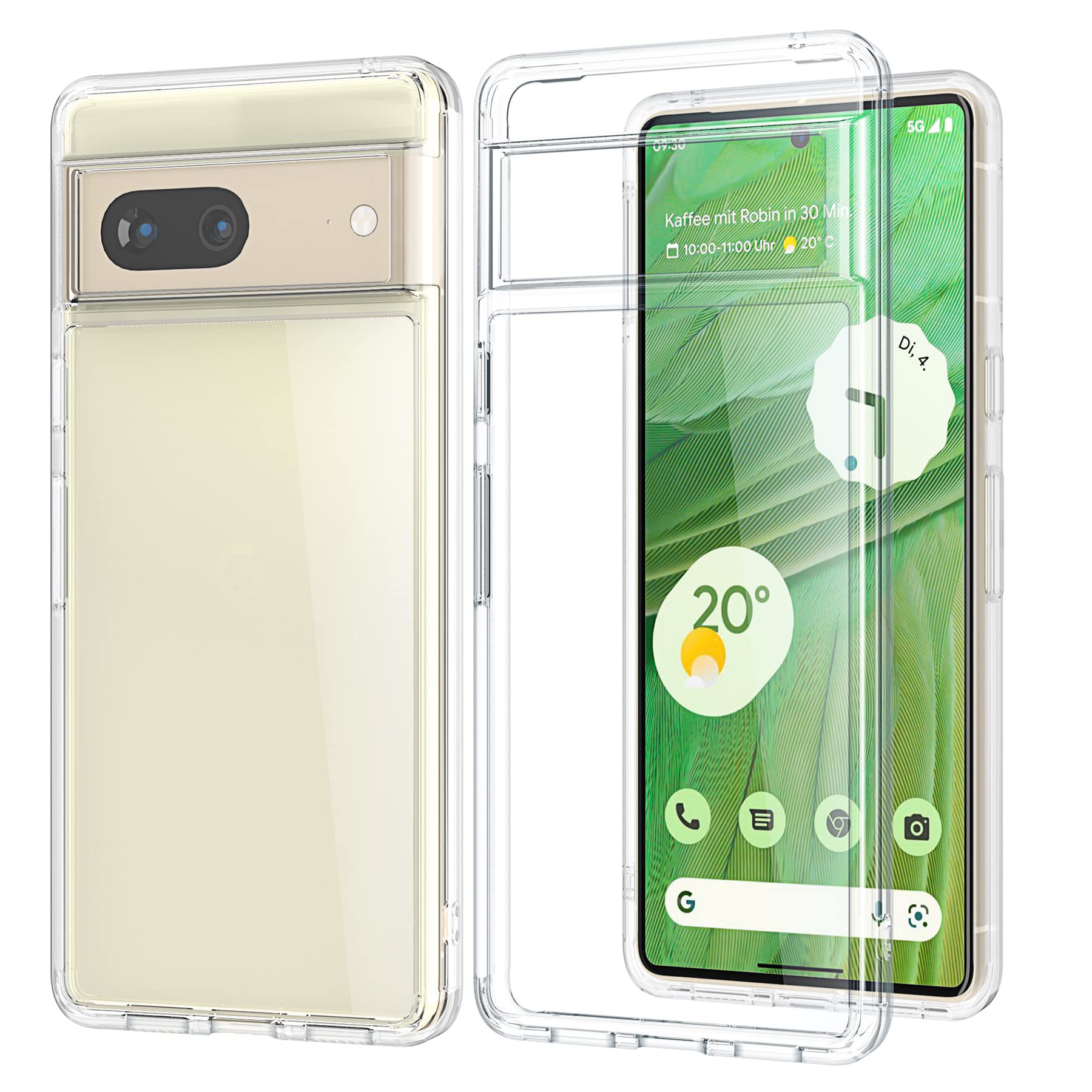 Google Pixel 7 Clear Case - Shockproof Slim TPU Cover for Daily Protection
