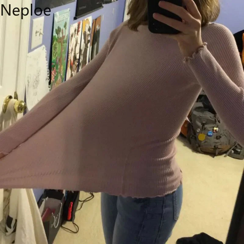 Women's Stretchable Turtleneck Sweater - Soft & Comfortable Winter Pullover for Casual Wear, Office & Date Night