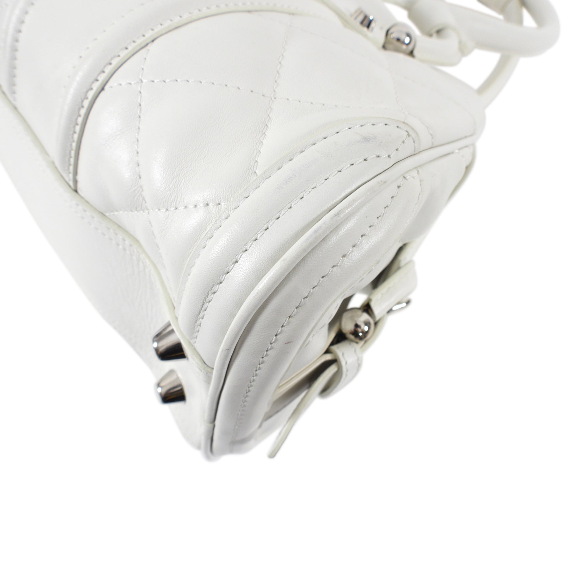 Burberry Prorsum White Leather Shoulder Bag | Luxury Designer Handbag for Women | Perfect for Work, Travel & Evening Events