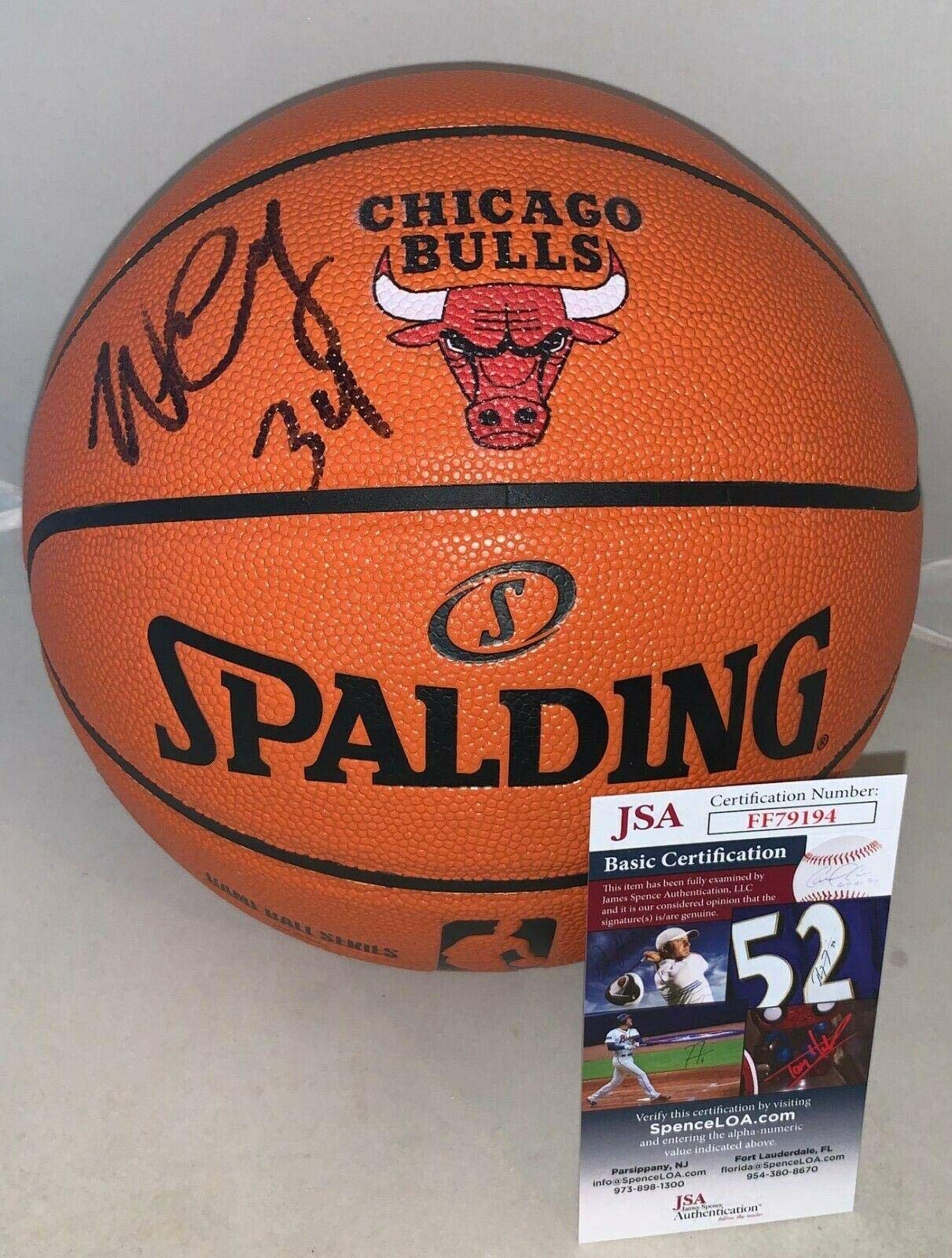 Authentic Wendell Carter Jr Signed NBA Replica Game Basketball with Chicago Bulls Logo - JSA Certified Collectible for Sports Memorabilia Fans, Home Decor & Gift for Basketball Enthusiasts