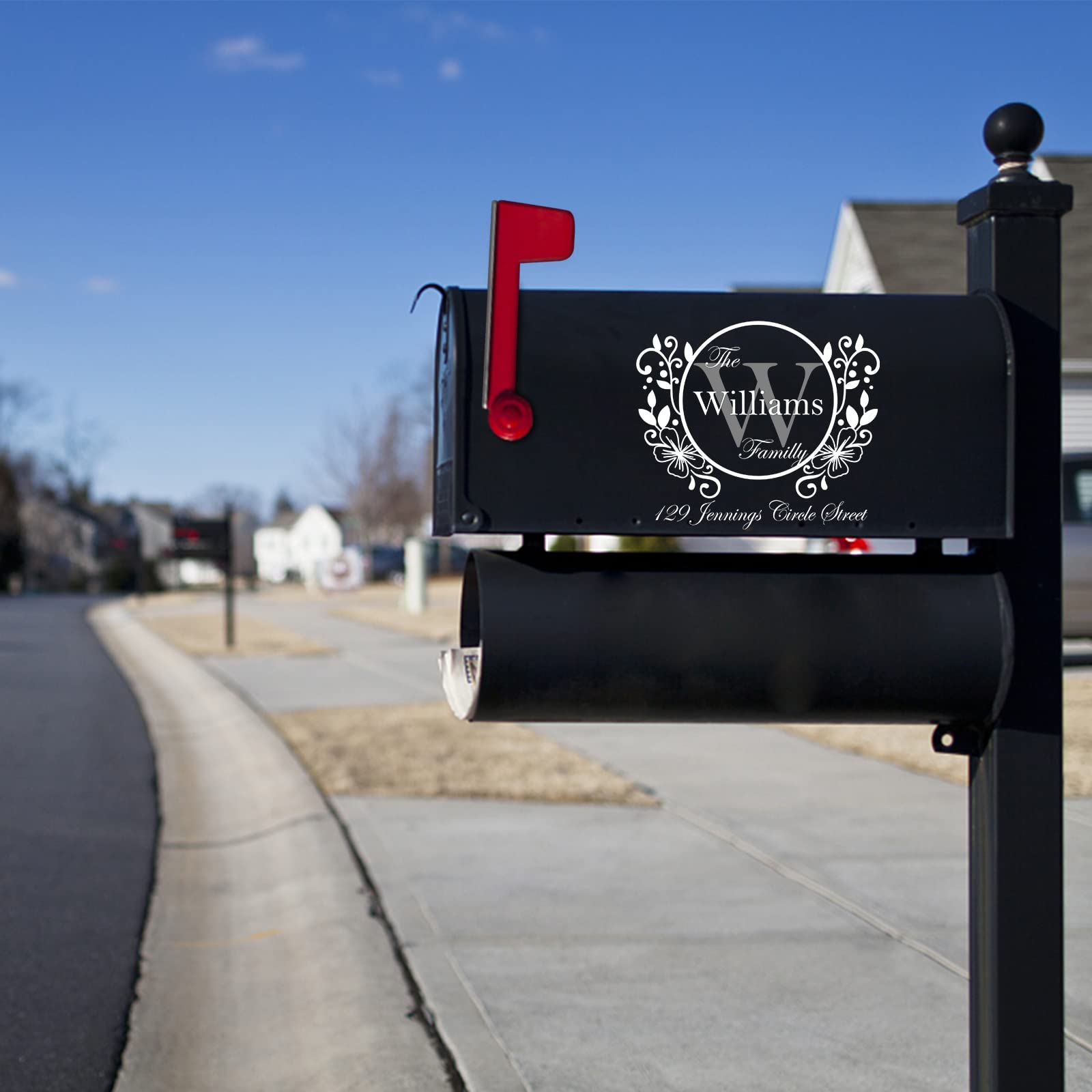 Custom Mailbox Vinyl Decals - Personalized Address Letters & Numbers for Outdoor Mailboxes | Durable Weatherproof Street Address Stickers for House, Apartment & Business Mailboxes