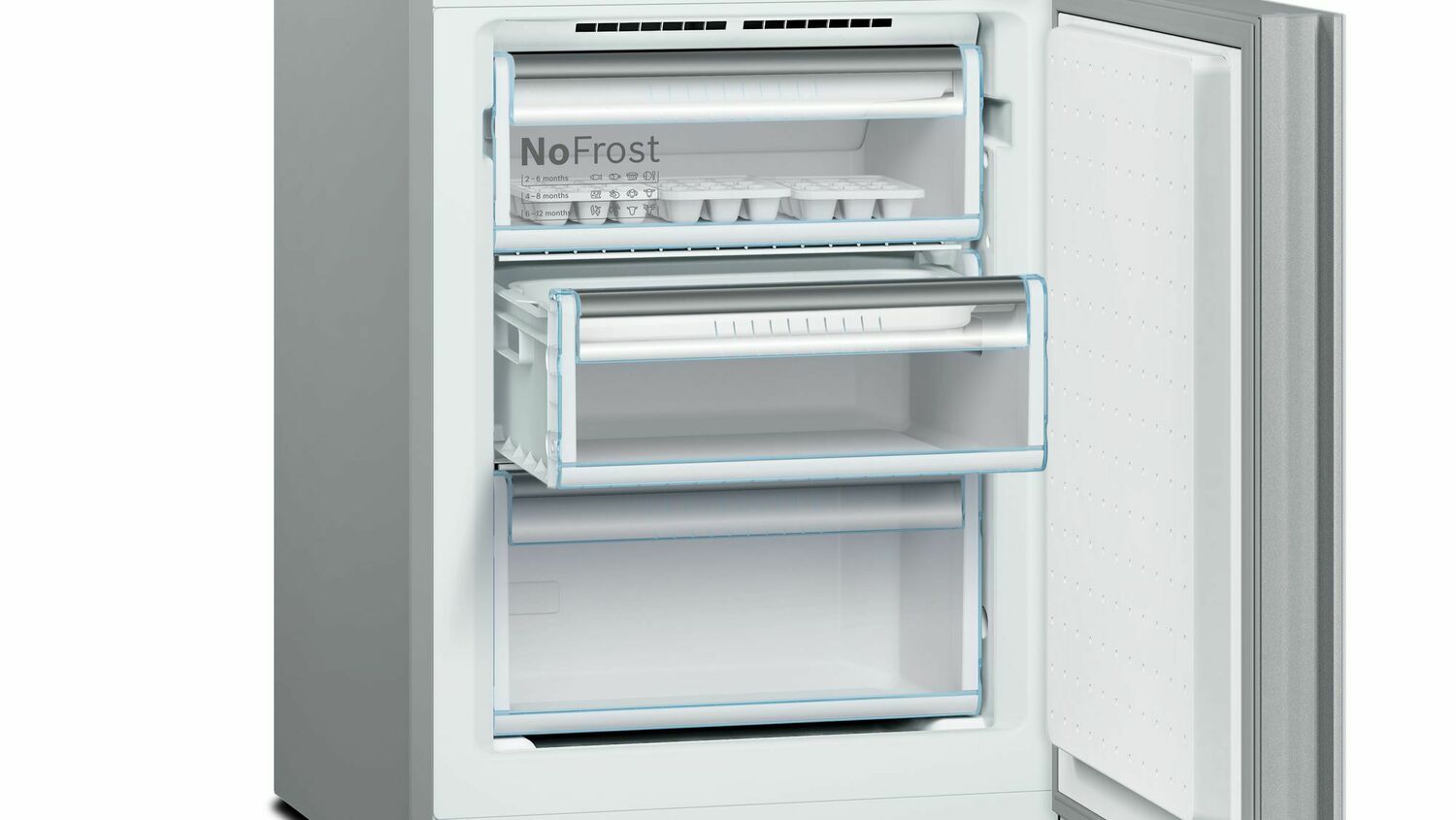 Bosch B10CB80NVW 800 Series Freestanding Refrigerator Freezer with White Glass Door - Perfect for Modern Kitchens & Open-Plan Living Spaces