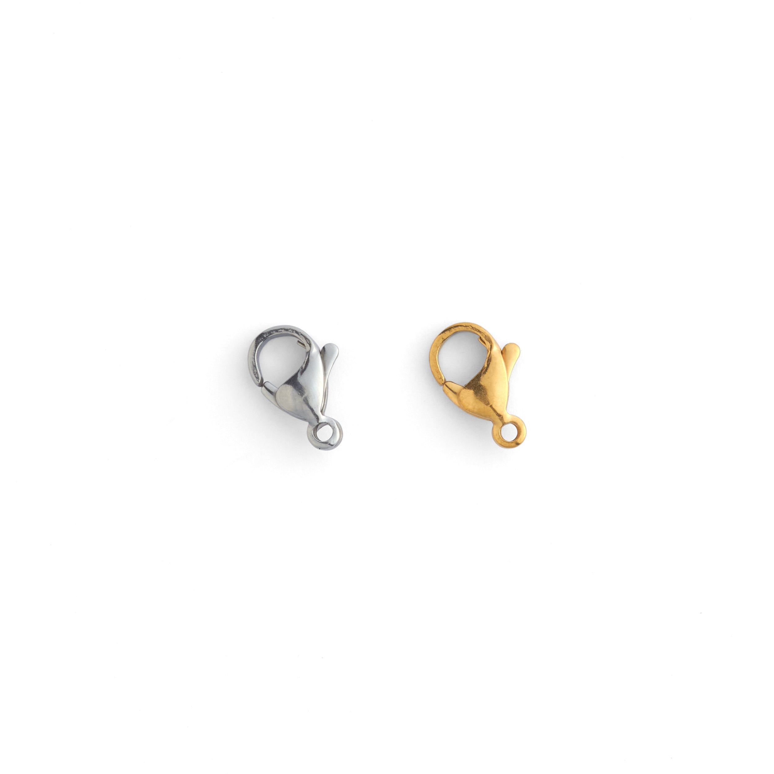 Premium T® Stainless Steel Lobster Clasps - 10 Pack for Jewelry Making, DIY Crafts & Keychains - Corrosion-Resistant & Durable Clasps for Necklaces, Bracelets & Accessories