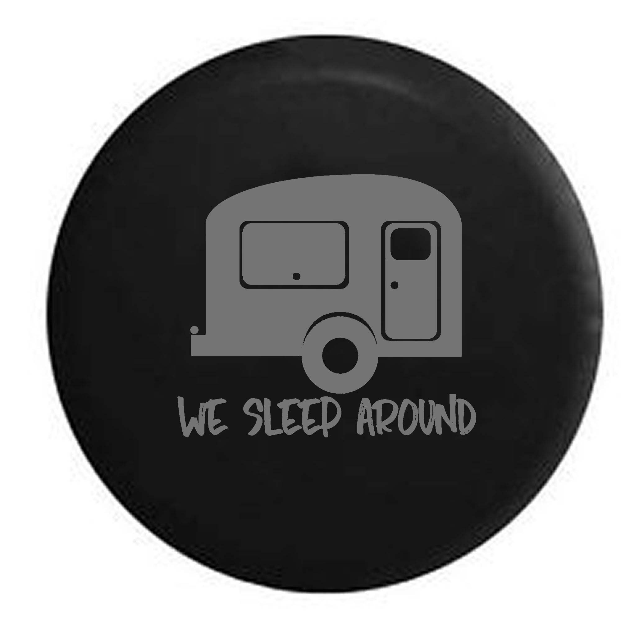 Pike Outdoors Stealth RV Spare Tire Cover - 27.5 Inch Black Camper Tire Protector for Travel Trailers | Weatherproof & UV Resistant | Perfect for Camping, Road Trips & Outdoor Adventures