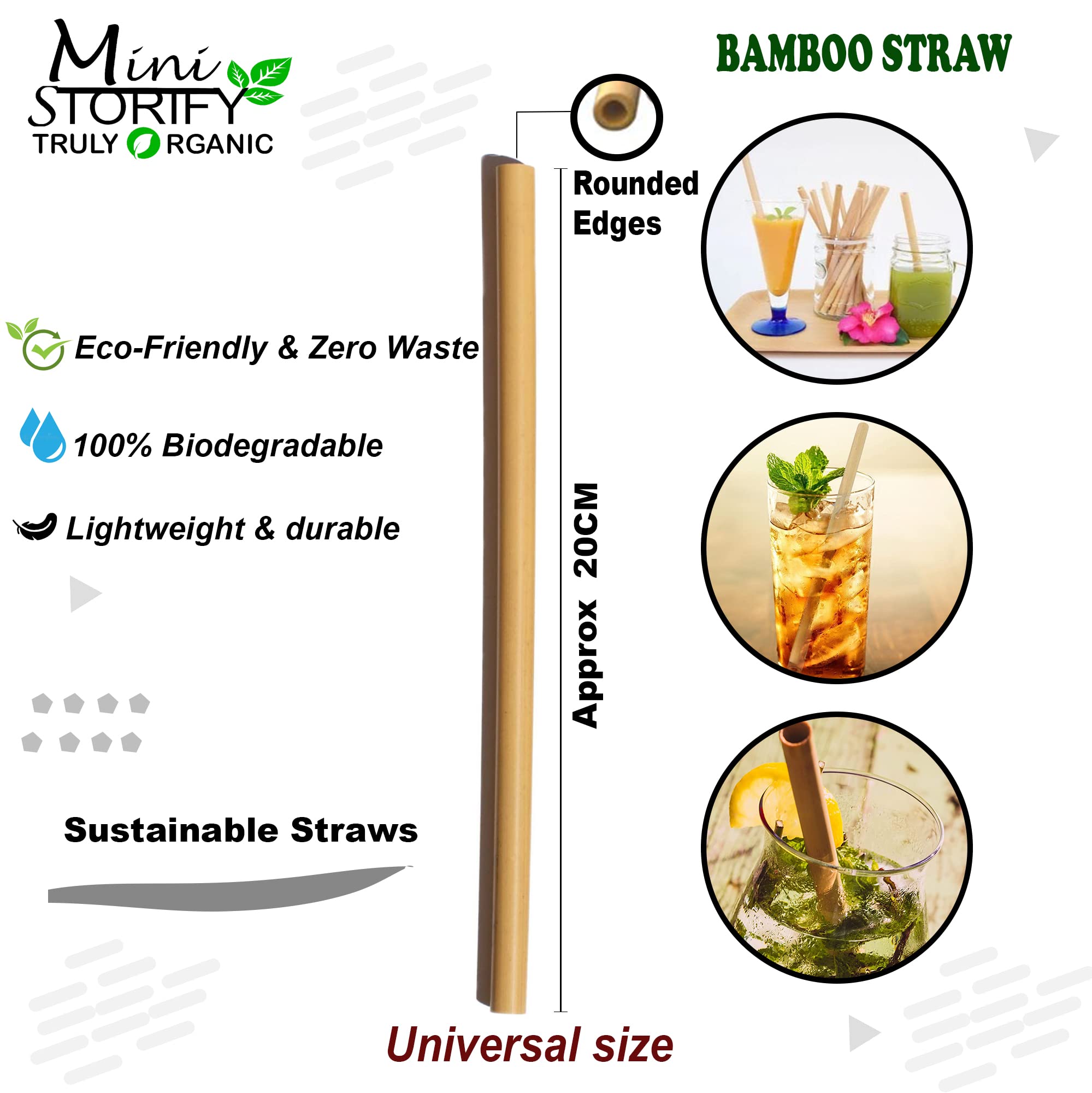Eco-Friendly Bamboo Cotton Swabs (80 Count) & Kids Bamboo Toothbrushes (2 Pack) for Oral Care | Natural Loofah Sponge Body Scrubber & Reusable Bamboo Straws (8 Inch, 10 Pack) - Perfect for Sustainable Bathroom Essentials, Travel Hygiene Kits & Zero-Waste Lifestyle