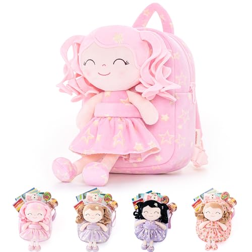 A06 Pink Head Pink Star Backpack