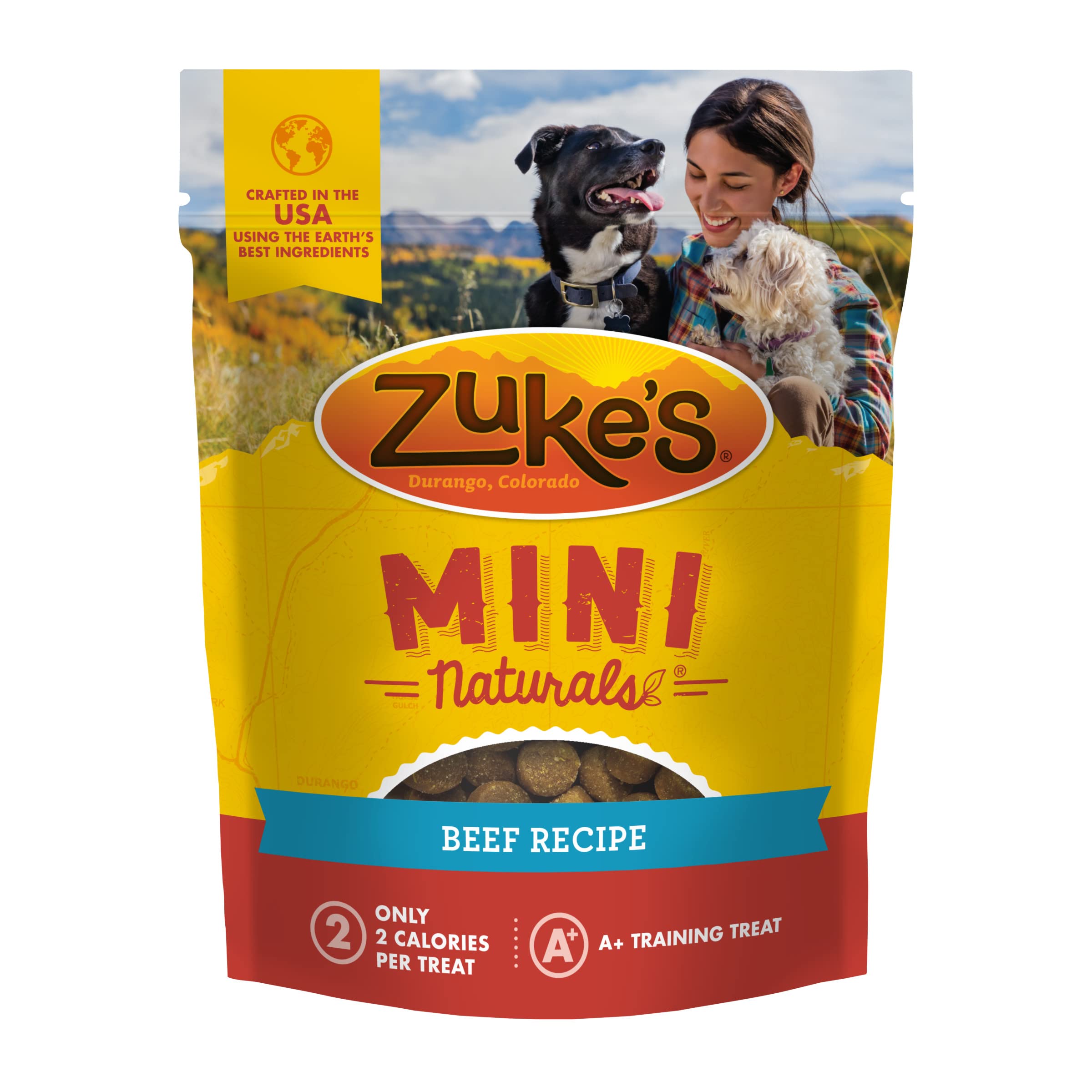 Zuke's Mini Naturals Salmon Recipe Dog Training Treats - Soft & Nutritious with Vitamins & Minerals for All Breeds - 16oz Pack - Perfect for Obedience Training & Positive Reinforcement