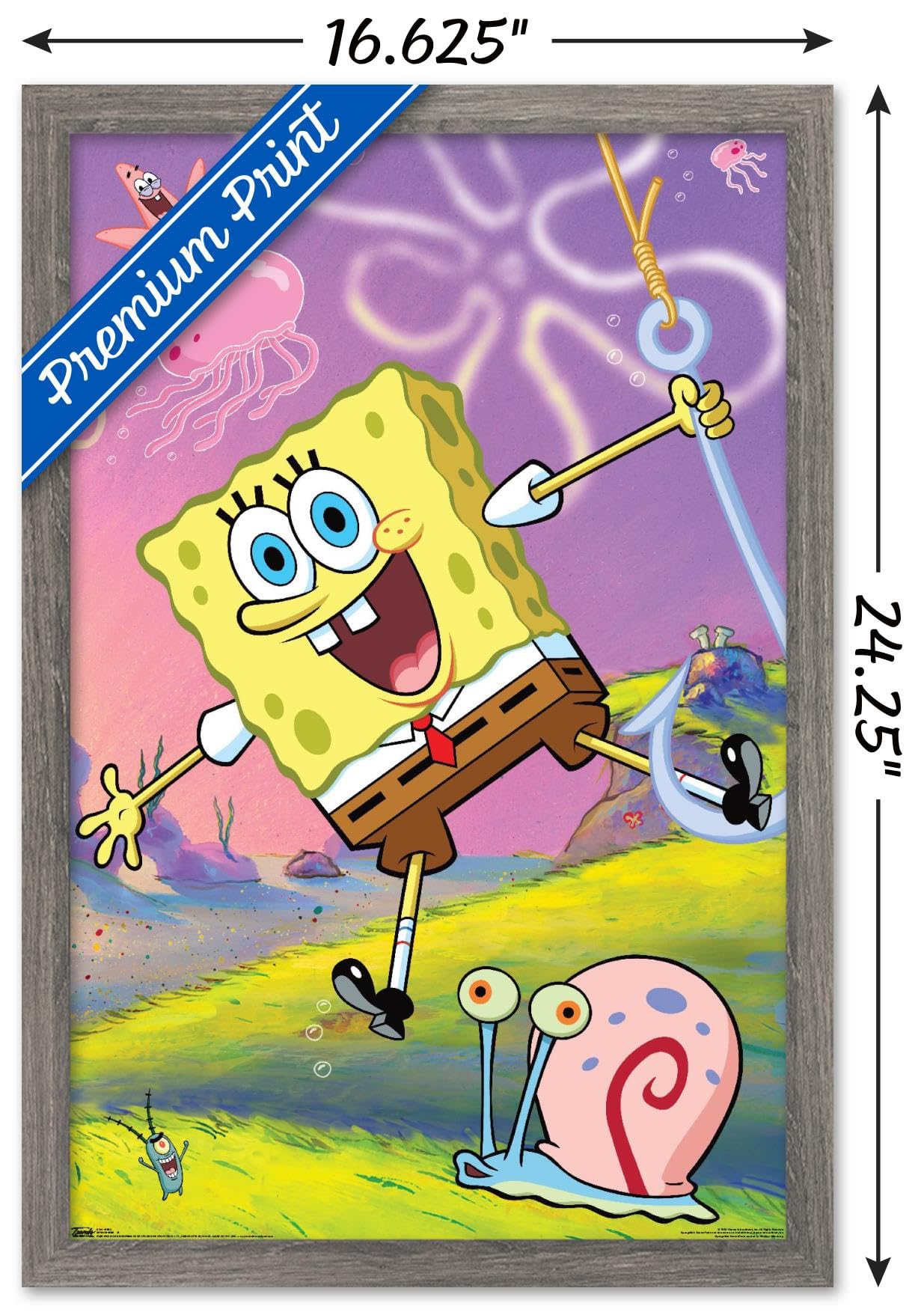 Trendy Nickelodeon Spongebob SquarePants Wall Poster - 14.725