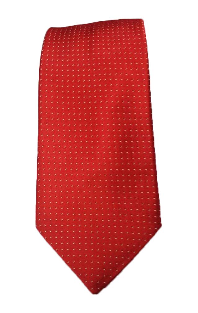 Stylish Red with White Dots Extra Long Necktie for Men - Perfect for Business Meetings, Formal Events & Executive Office Wear
