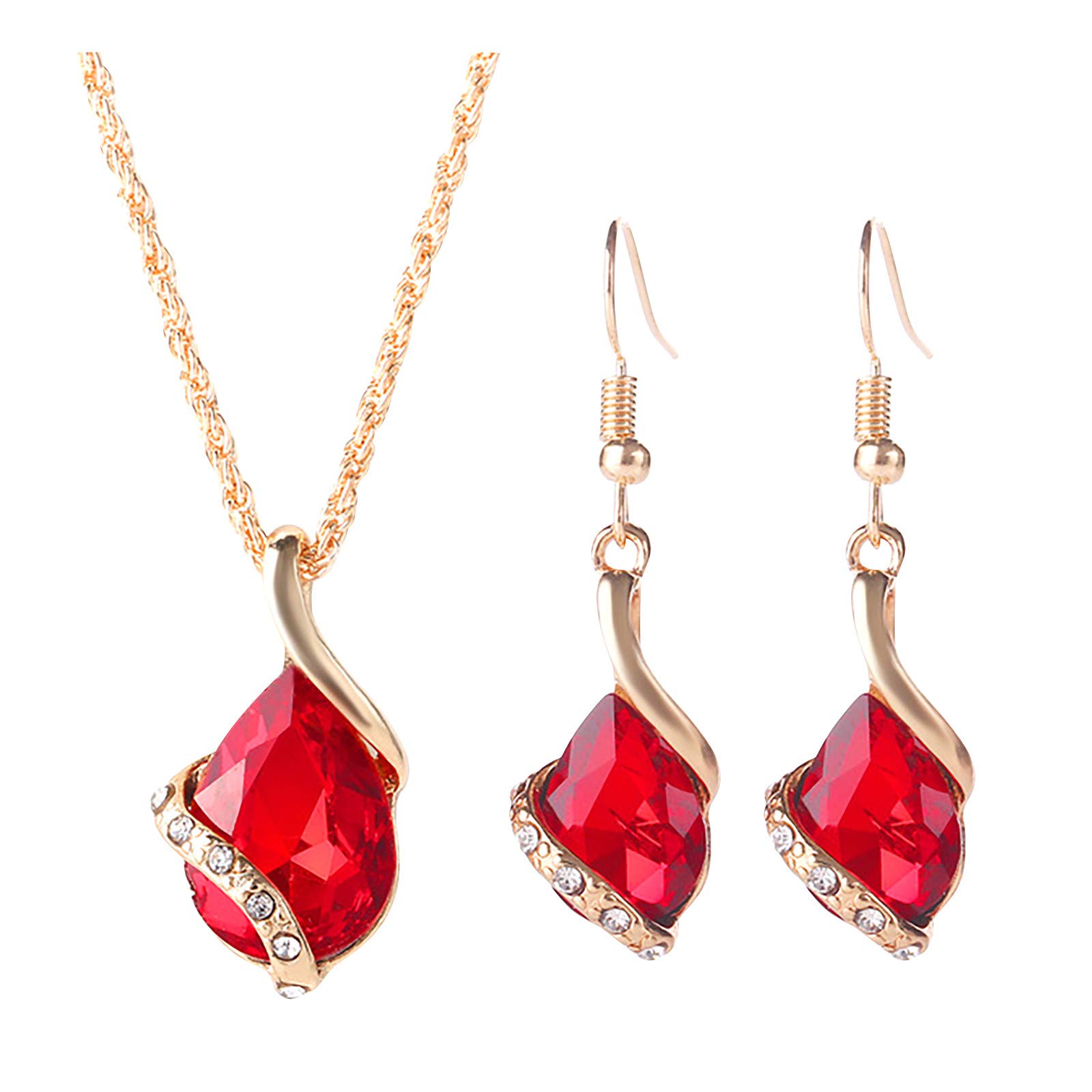 Stylish Multicolor Bib Necklace & Earrings Set for Women - Delicate Initial Pendant Jewelry Gift, Mixed Chain Design | Perfect for Parties, Weddings & Everyday Wear
