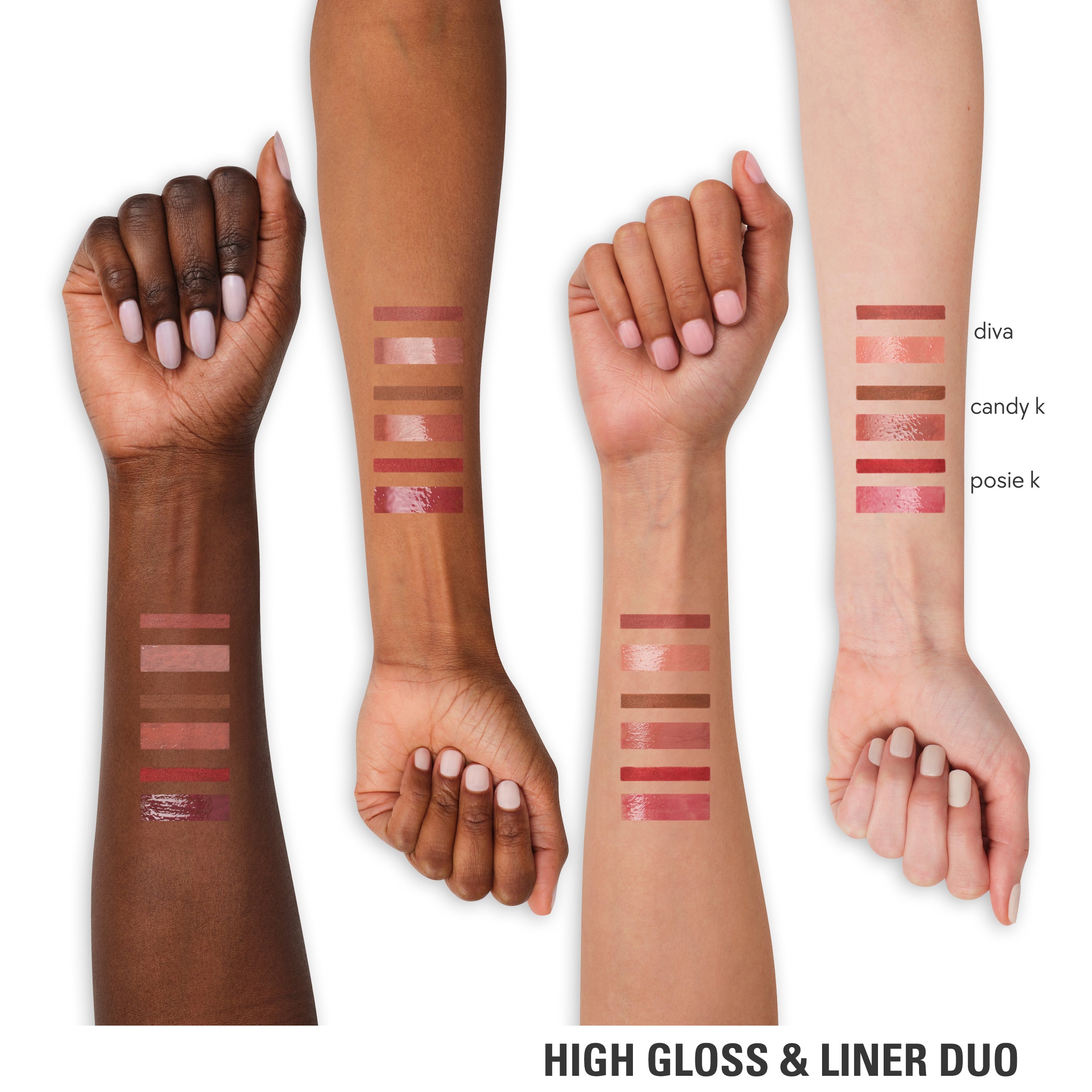 High Gloss & Eyeliner Duo Set - Long-Lasting Shine & Precision Liner for Everyday Makeup & Special Occasions
