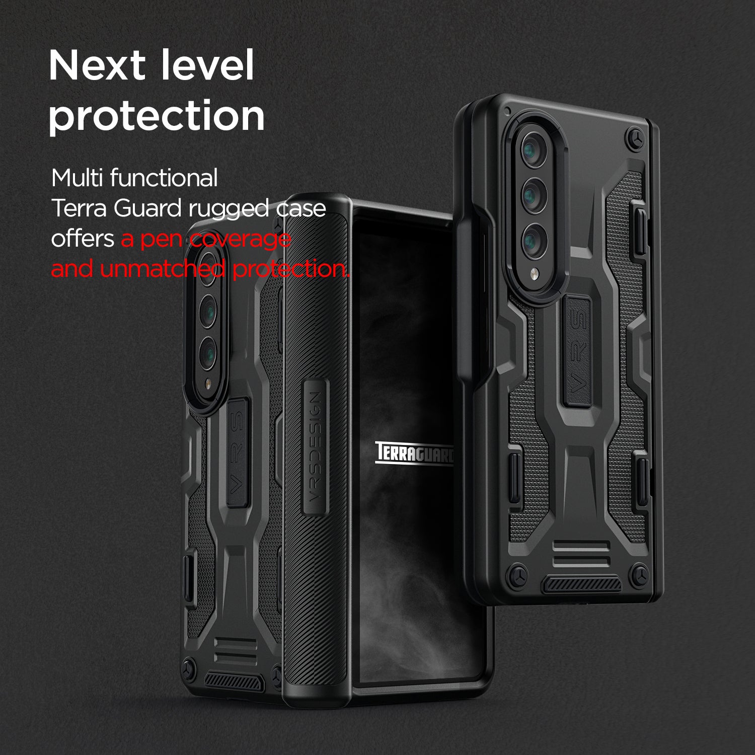Samsung Galaxy Z Fold 4 5G Phone Case - Terra Guard Active Protective Cover with Military-Grade Drop Protection | Perfect for Work, Travel & Outdoor Adventures