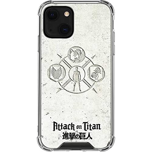 Skinit Clear Protective Phone Case for iPhone 13 - Officially Licensed Funimation Attack On Titan Anime Design | Perfect for Anime Fans & Daily Use