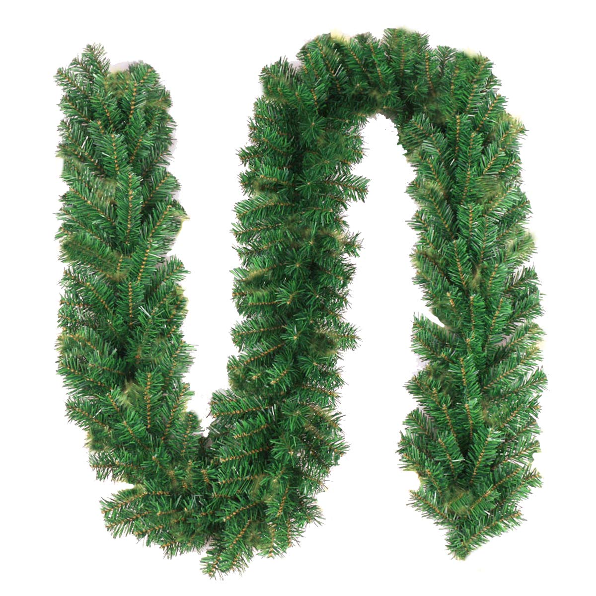 10Ft Christmas Garland for Indoor & Outdoor Decor - Non-Lit Greenery Holiday Garland for Stairs, Railing, Fireplace, Mantle, Front Door, Porch - Perfect for Christmas, Wedding & Party Decorations
