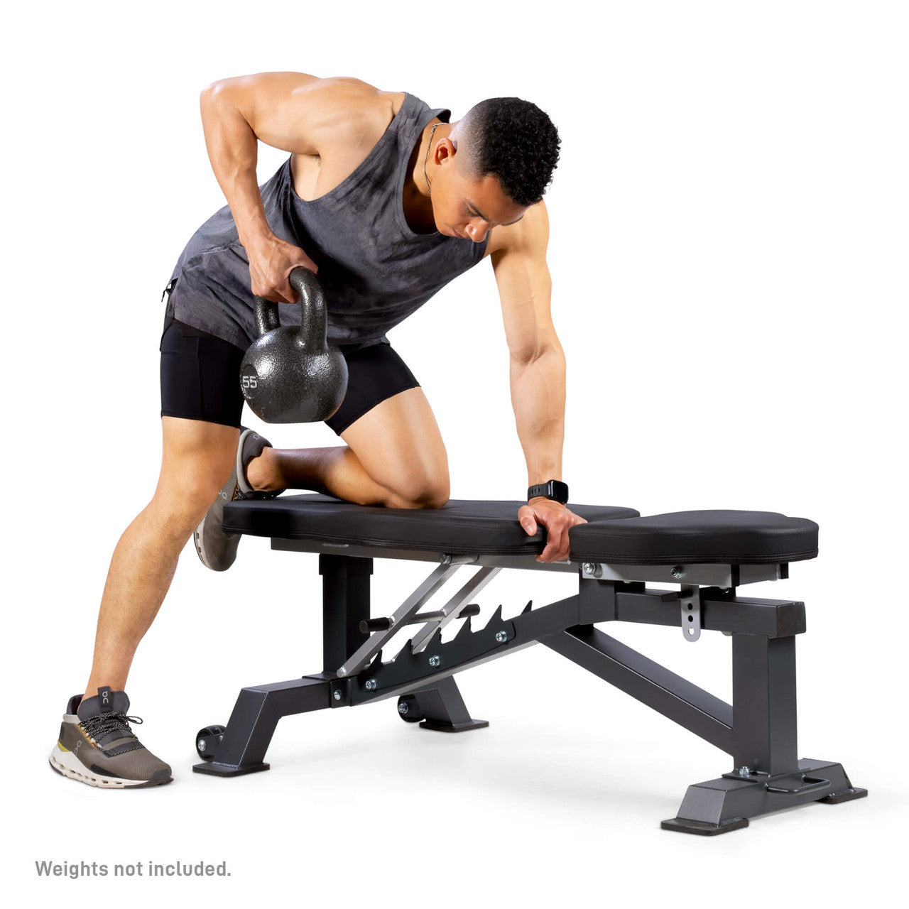 Marcy Deluxe Utility Bench SB-8062 - Adjustable Weight Bench for Home Gym, Full Body Workout & Strength Training - Perfect for Dumbbell, Barbell & Resistance Band Exercises
