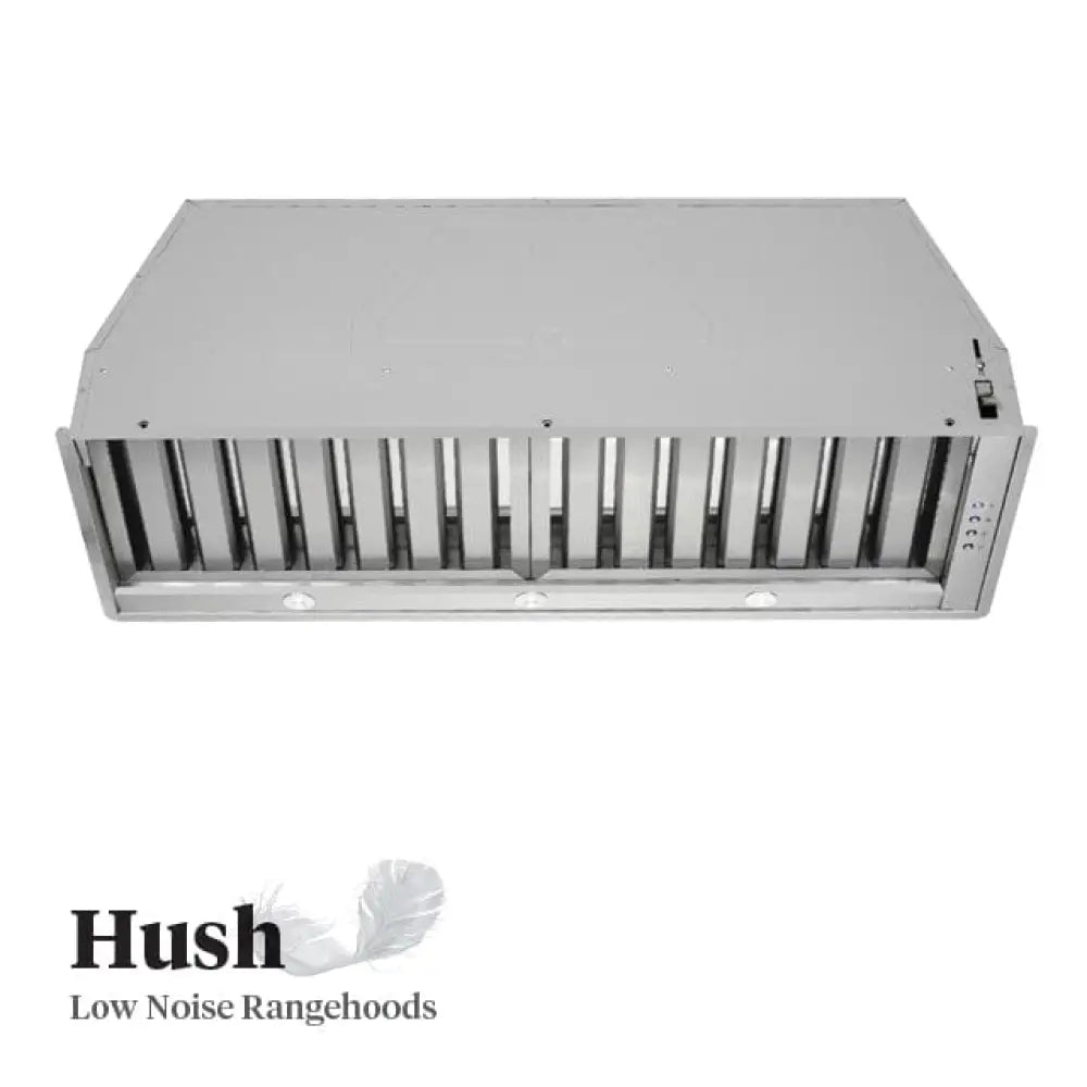 Emilia Hush EMHUSH85U 85cm Under Cabinet Range Hood - Powerful Kitchen Ventilation for Smoke & Odor Removal - Perfect for Small Spaces & Apartments