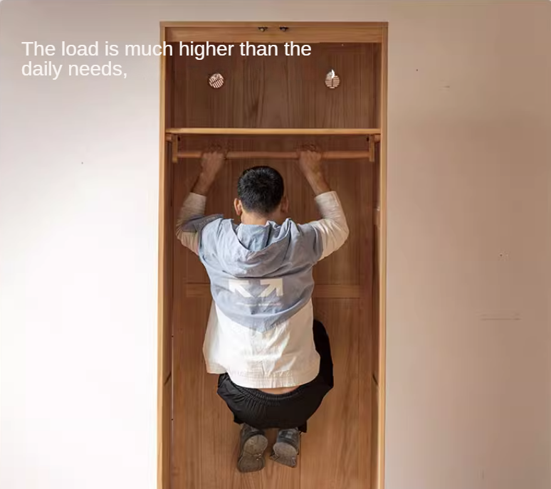 Oak Solid Wood Modular Wardrobe with Rattan Doors - Customizable Closet Storage for Bedroom & Living Room Organization