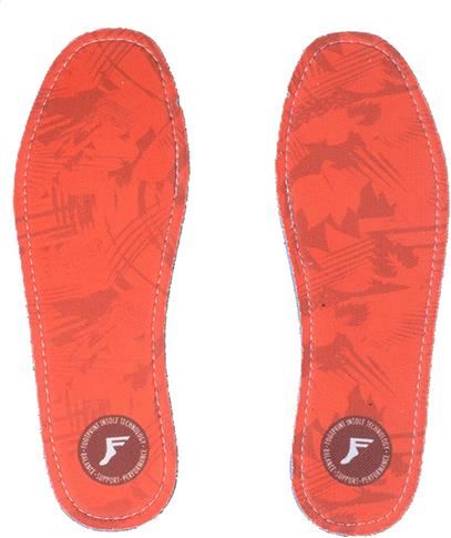 Footprint Kingfoam 5mm Comfort Insoles - Red Camo Pattern for Running, Hiking & Everyday Wear