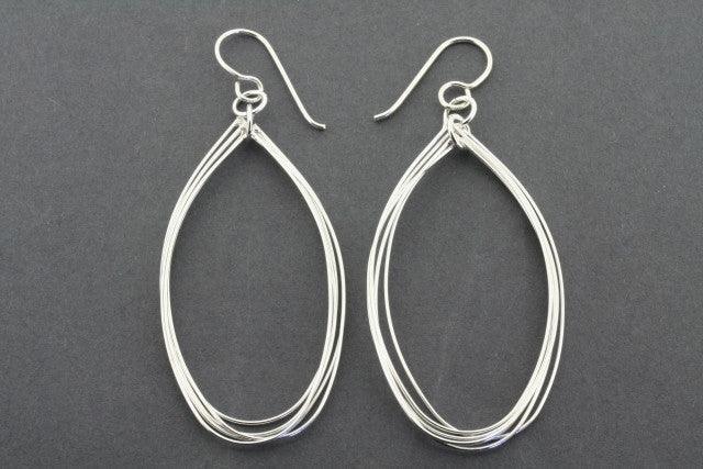 5 Sterling Silver Teardrop Earrings for Women - Elegant Dangle Drop Earrings for Party, Wedding & Everyday Wear