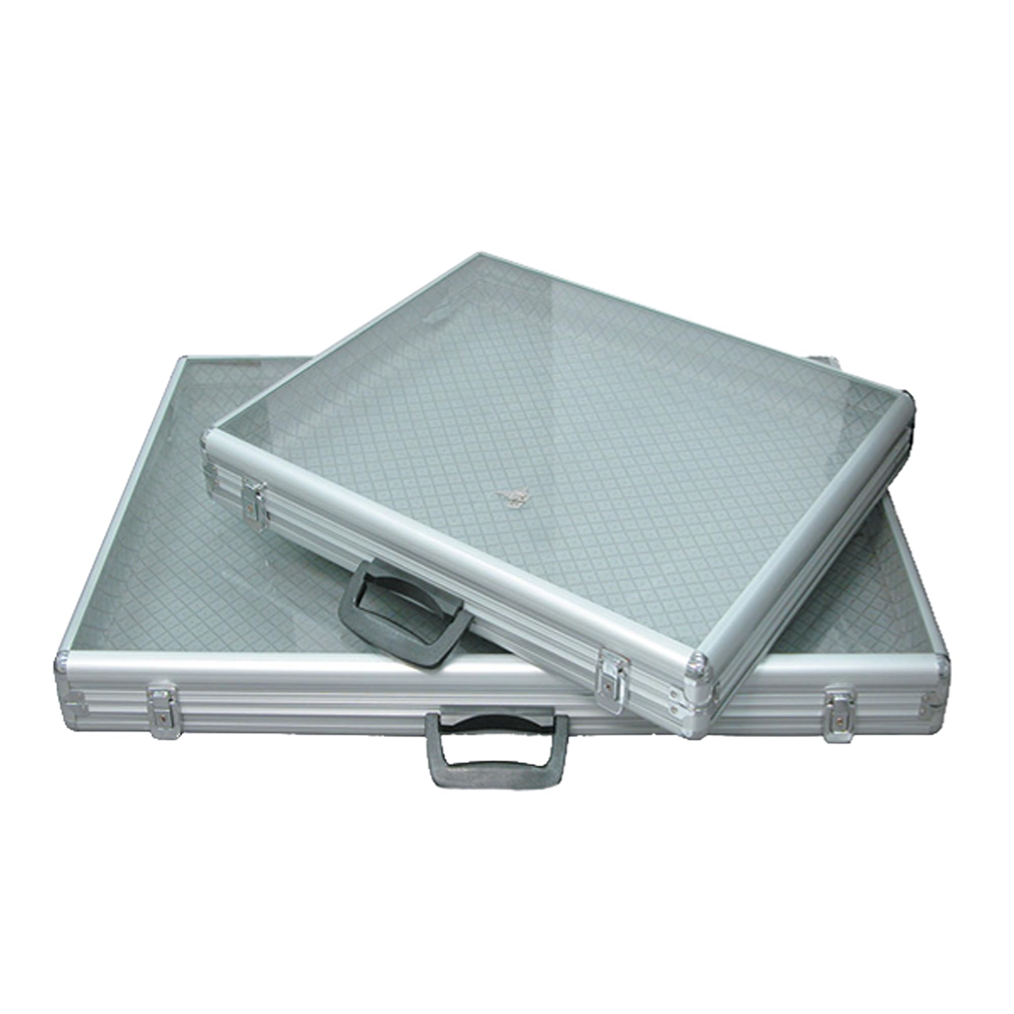 Premium Aluminum Frame with Clear Glass Top Display Case - Showcase Collectibles, Jewelry & Artwork in Style