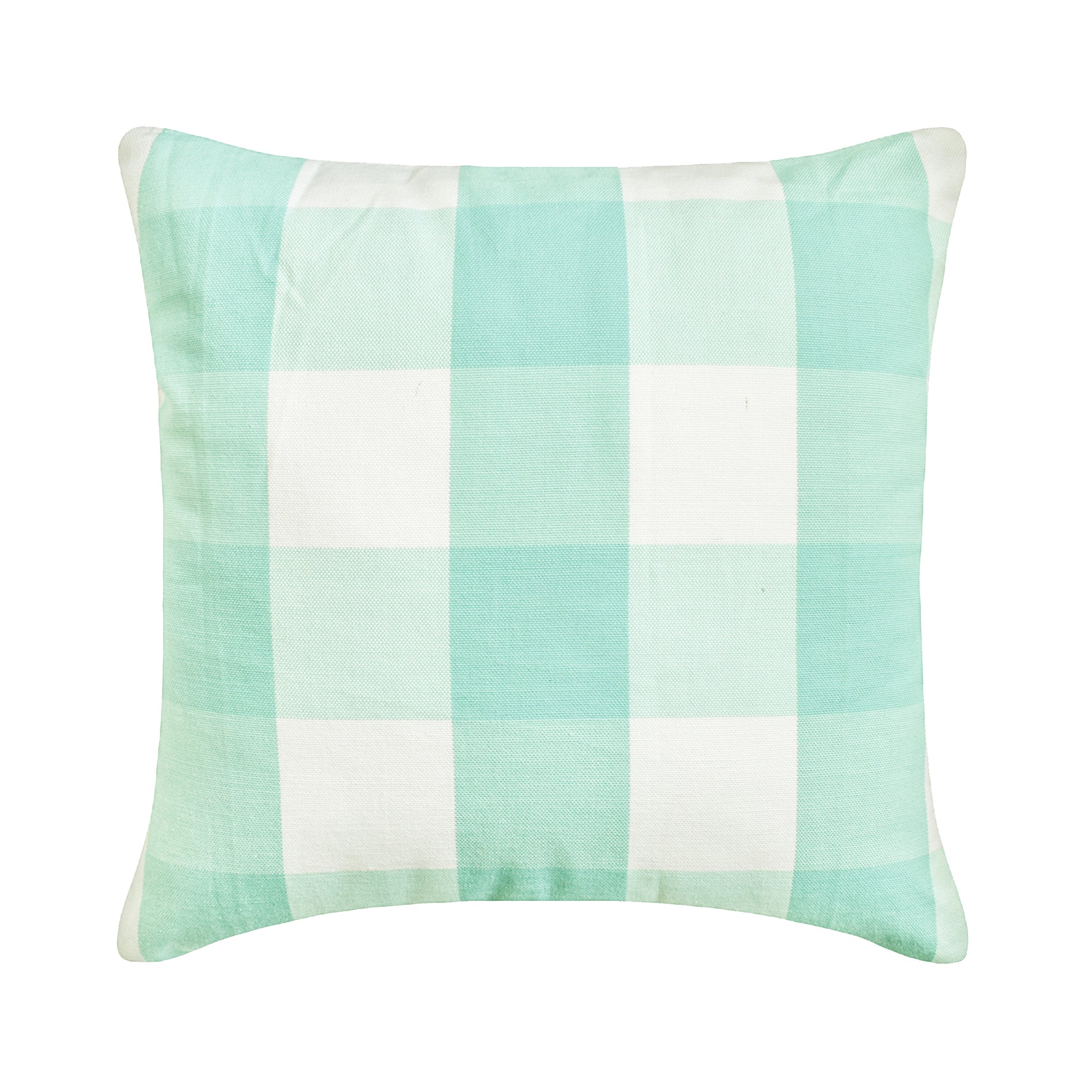 Beige Plaid Cotton Throw Pillow Cover - Soft Decorative Cushion Case for Sofa, Bed & Home Decor