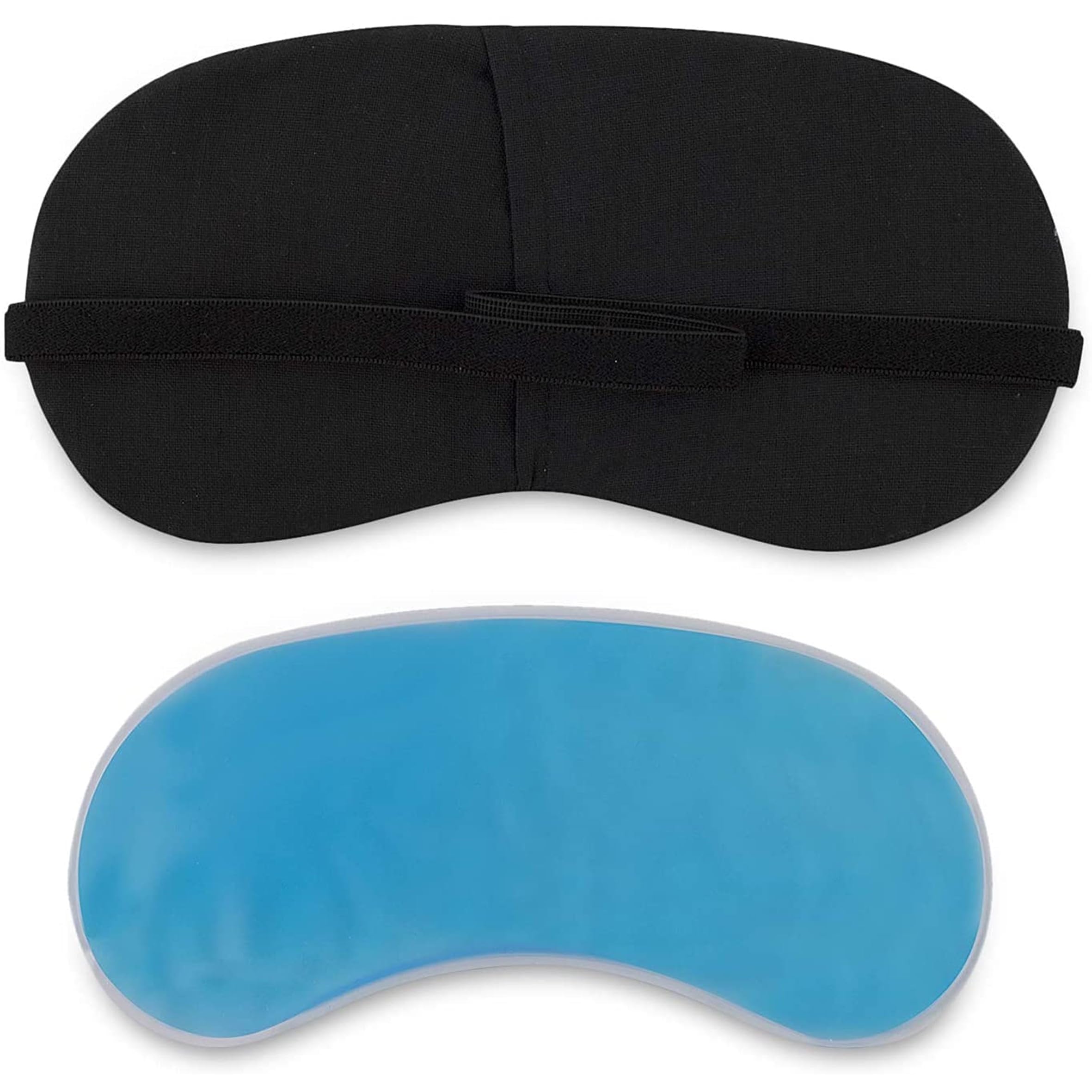 Cooling Gel Silk Sleep Mask for Women & Men - Stretchable & Soothing Eye Mask for Dark Circles, Relaxation & Better Sleep | Perfect for Travel, Spa & Nighttime Eye Care (Grey)
