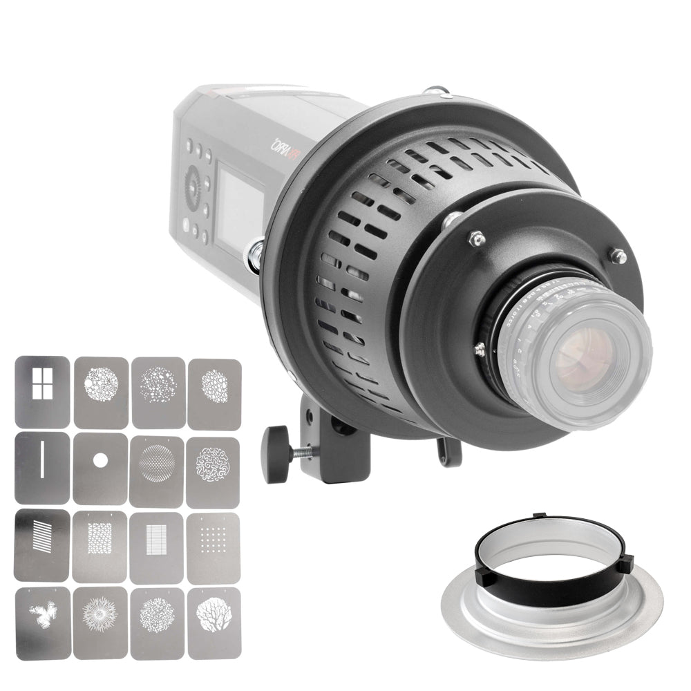 Canon EF Mount Optical Snoot Spotlight Projector II - Professional Photography Lighting Tool for Studio Portraits & Product Shoots