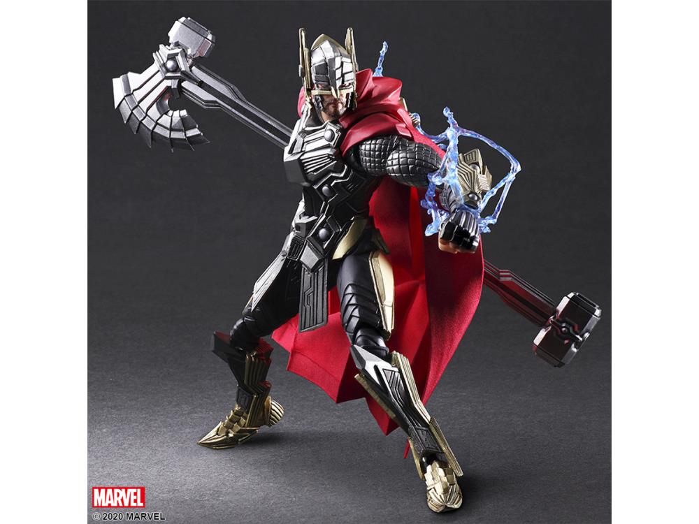 Bring Arts Marvel Universe Variant Thor Action Figure by Square Enix - Collectible Toy for Display & Marvel Fans