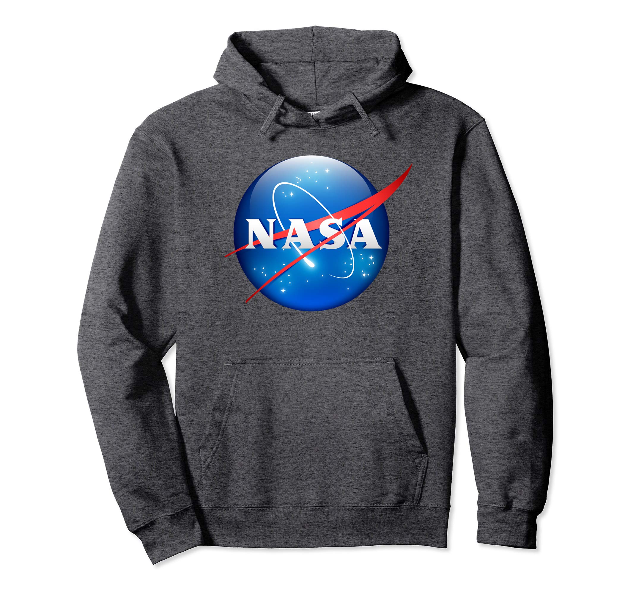 NASA Hoodie for Men & Women - Grey Space-Themed Sweatshirt - Comfortable & Stylish Pullover for Casual Wear, Street Fashion, and Outerwear