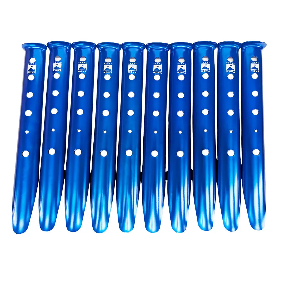Terra Nova Aluminum SOS Peg Stakes - Heavy Duty Tent Stakes for Camping, Hiking & Outdoor Survival Gear - Secure Shelter in Windy Conditions