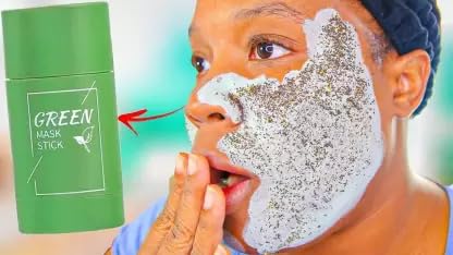 Green Tea Cleansing Mask Stick for Face - Deep Pore Cleanser for Blackheads & Whiteheads | Acne Treatment & Oil Control | Perfect for Daily Skincare Routine & Travel