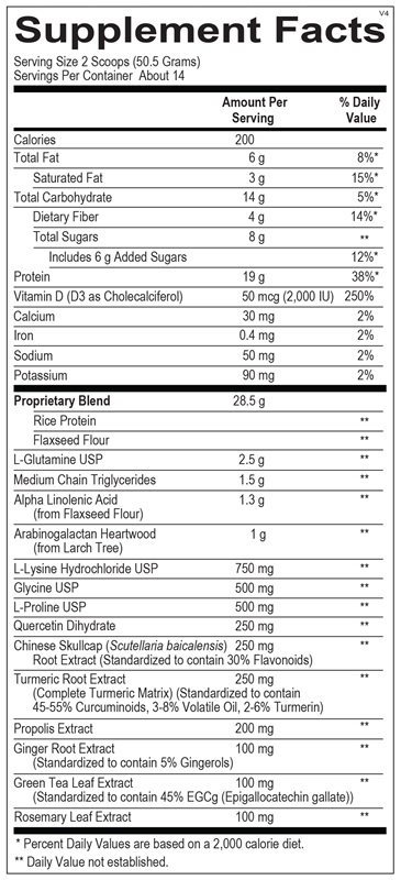 OrthoMolecular Products InflammaCORE® Vanilla Chai - Anti-Inflammatory Nutritional Powder for Gut Health & Immune Support - Perfect for Post-Workout Recovery & Daily Wellness Routine