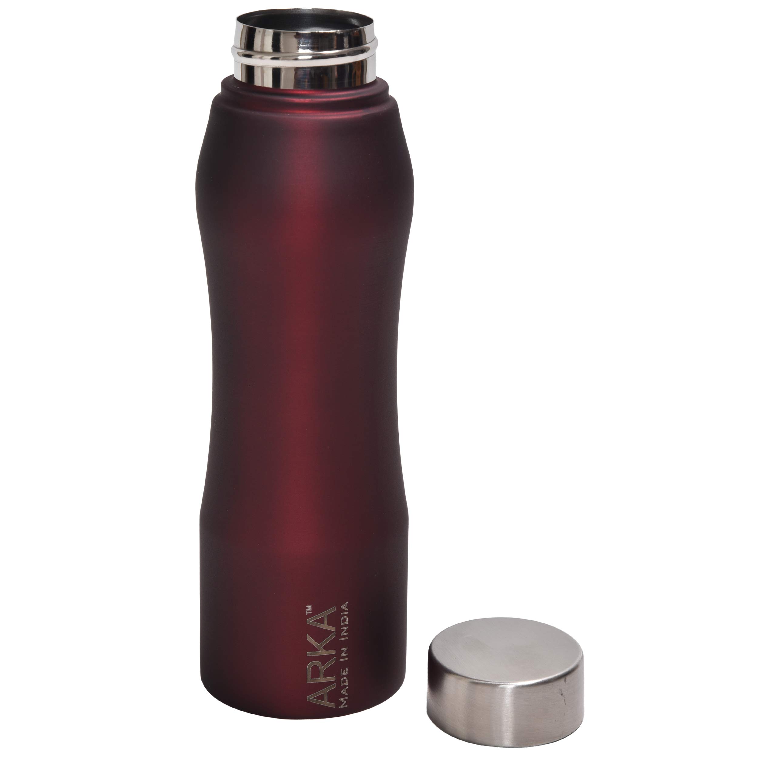 Arka Stainless Steel Water Bottle 750ml - Bristo Matte Red, Insulated Thermos for Hot & Cold Beverages | Perfect for Gym, Yoga, School, Hiking & Outdoor Activities