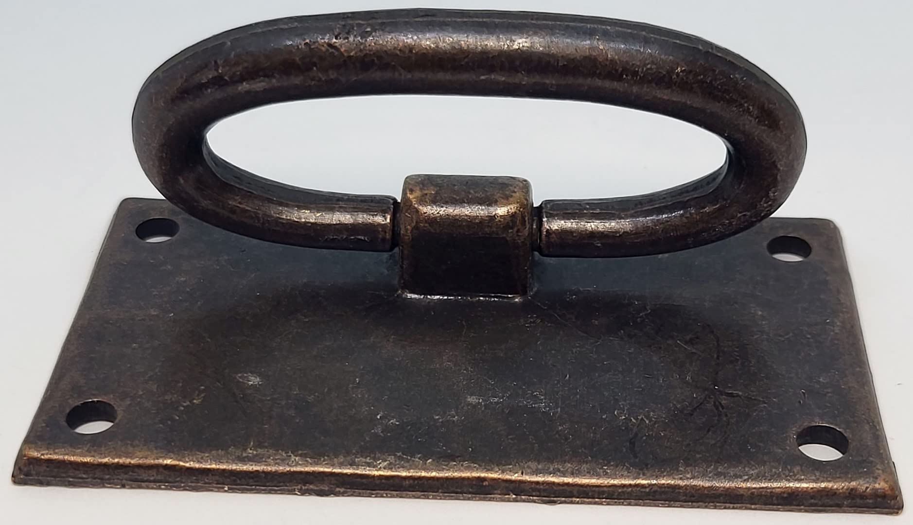 Stickley Style Arts & Crafts Oval Ring Pull - Cabinet & Drawer Hardware