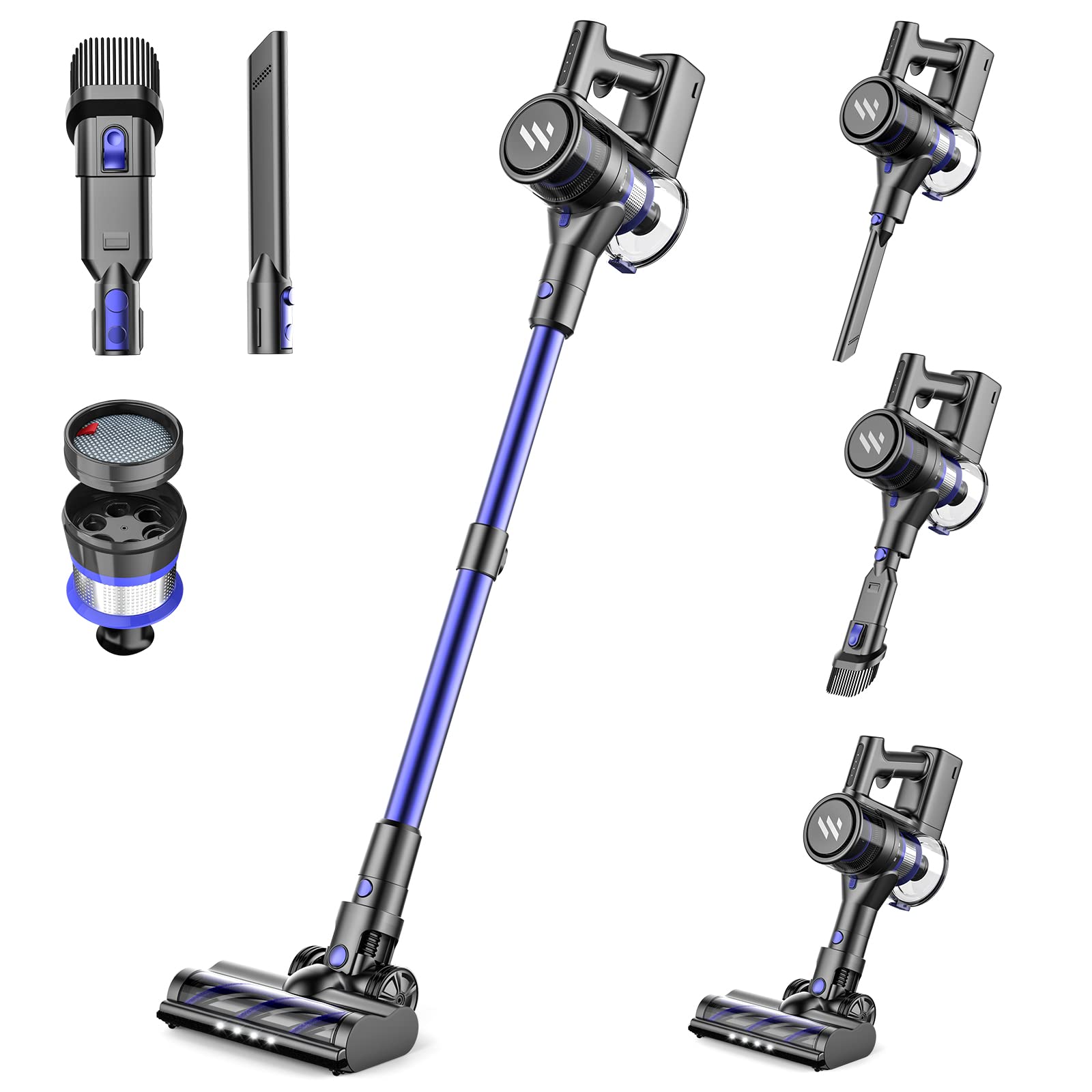 **Powerful Cordless Vacuum Cleaner - 23KPa Suction, 80,000 RPM Brushless Motor, 35 Min Runtime - Lightweight Stick Vacuum for Hardwood Floors & Carpets - Perfect for Home Cleaning & Pet Hair Removal**