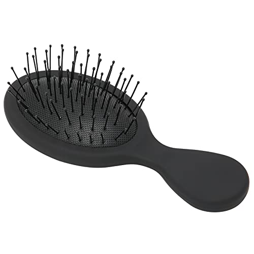 Professional Air Cushion Paddle Hairbrush - Detangling & Straightening Brush for Smooth, Frizz-Free Hair | Salon-Quality Styling Tool for Home, Travel & On-The-Go Use (Black)