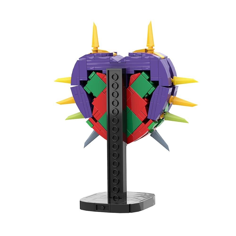The Legend of Zelda: Majora's Mask Building Kit - 301-Piece BOTW Inspired Construction Set with Display Stand | Perfect Gift for Kids Ages 6-12 | Creative Building Toys for Home Decor, Gaming Room Display & Collector's Showcase