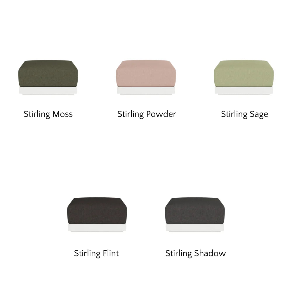 Antigua Outdoor Ottoman - Waterproof Patio Furniture, Weather-Resistant Storage Bench for Garden, Deck, Porch - Perfect for Outdoor Relaxation & Extra Seating